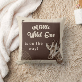 Almofada Chá de Bebê Boho Safari Girafa