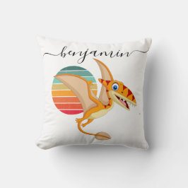 Almofada Chá de fraldas de dinossauro Personalizado Cute Th