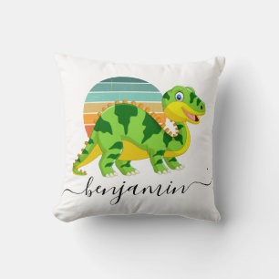 Almofada Chá de fraldas personalizado de dinossauro bonito