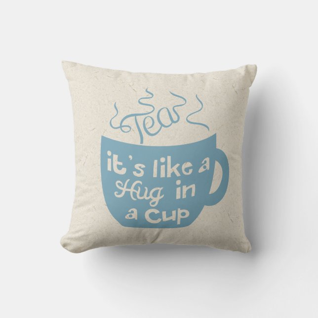 Almofada Chá É como um abraço numa taça (Frente)