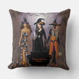 Almofada Chamando todas as bruxas de aniversário de 30 anos