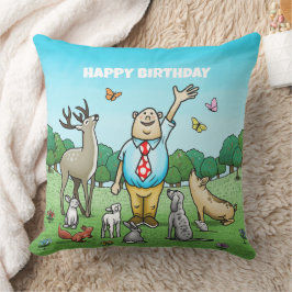 Almofada Chamando Todos os Animais de Festas de Aniversário