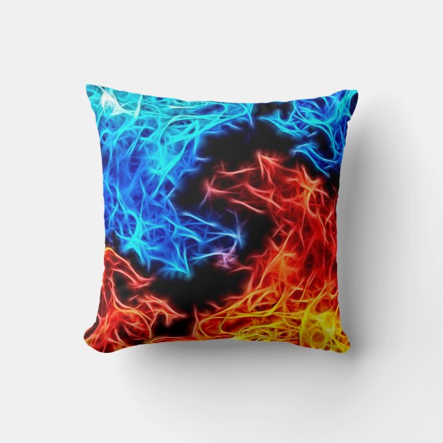 Almofada Chamas decorativas - travesseiro bonito dos bens e (Frente)