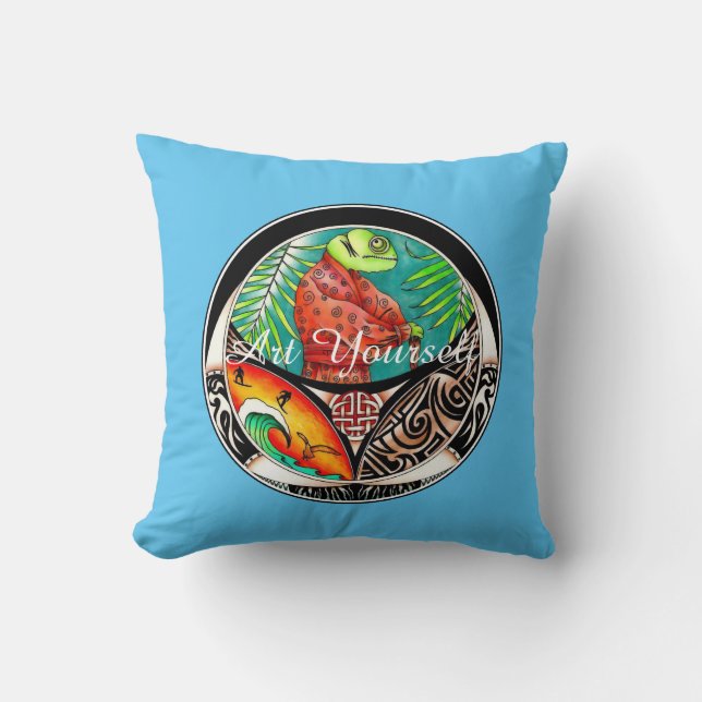 Almofada Chameleon Art Drawing (Frente)
