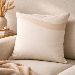 Almofada Champagne Wave Neutrals Throw Pillow