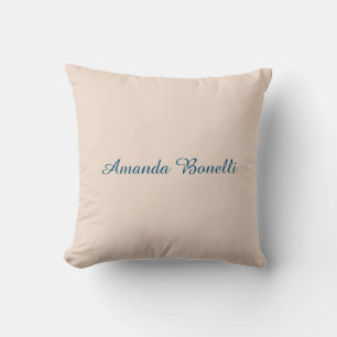 Almofada Champanhe Rosa Simples Moderno Minimalista