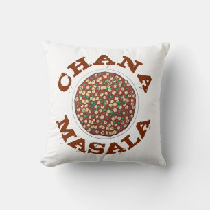 Almofada Chana Masala Chole Indian Comida Chickpea Dish