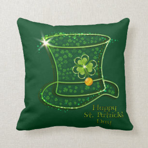 Almofada Chapéu alto & moedas do dia de St Patrick