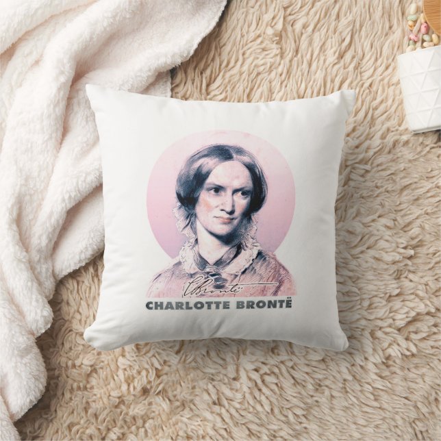 Almofada Charlotte Bronte Pink Richmond - Retrato de Pintur (Cobertor)