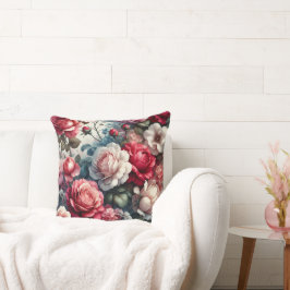 Almofada Charme Floral Rosa Atemporal