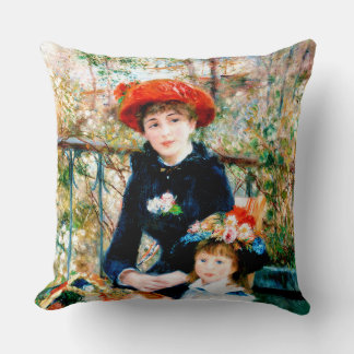 Almofada Charmimg Renoir: "Duas Irmãs" - Uma pintura Famosa
