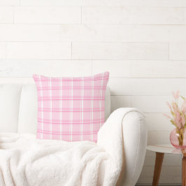 Almofada Charming Pink Plaid