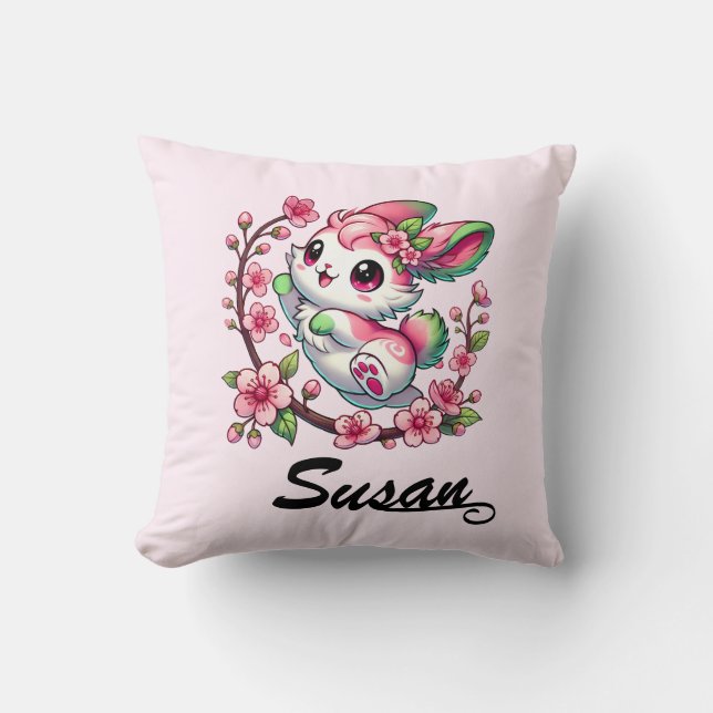 Almofada Charmoso Sakura Bunny Throw (Frente)