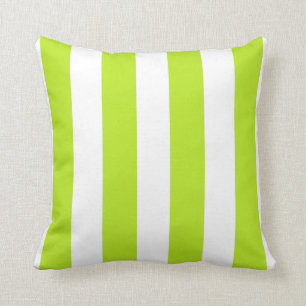Almofada Chartreuse e White Striped