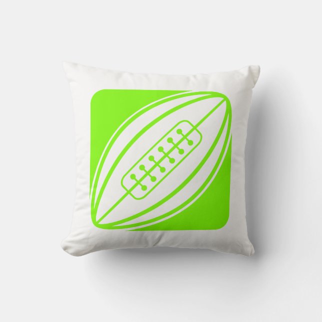 Almofada Chartreuse, Neon Green Rugby (Frente)