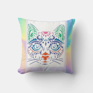 Almofada chat de dessins pochoirs