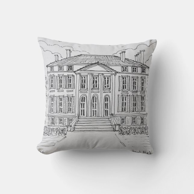 Almofada Chateau Margaux | Bordéus, França (Frente)