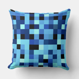Almofada Checkerboard Blue Shades