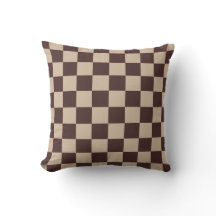 Checkerboard de café castanho