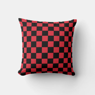 Almofada Checkered Red  and Black 