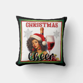 Almofada Cheer de Natal retrô Pin-up