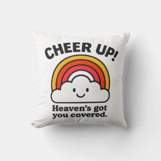 Almofada Cheer Up – Heaven’s Got You Cute Throw Pillow