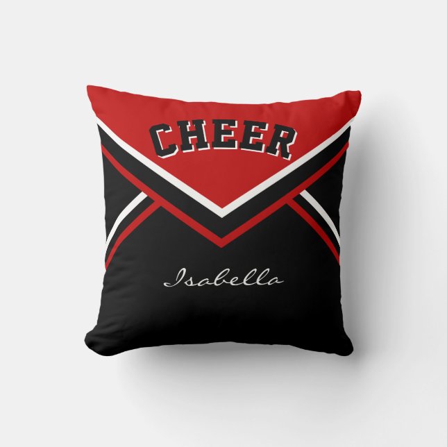 Almofada Cheerleader 📣 roupa em vermelho escuro (Frente)