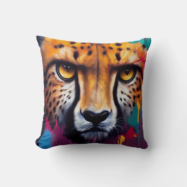 Almofada Cheetah Animal Discovery Adventure Nature Planet (Frente)