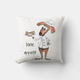 Almofada Chef de Cachorro Branco