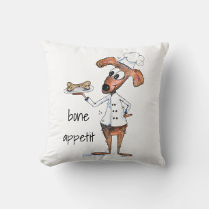 Almofada Chef de Cachorro Branco