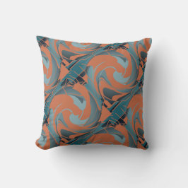 Almofada Cheiro de Laranja Queimado Seafoam Twirls Diagonai