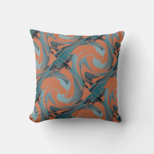 Almofada Cheiro de Laranja Queimado Seafoam Twirls Diagonai