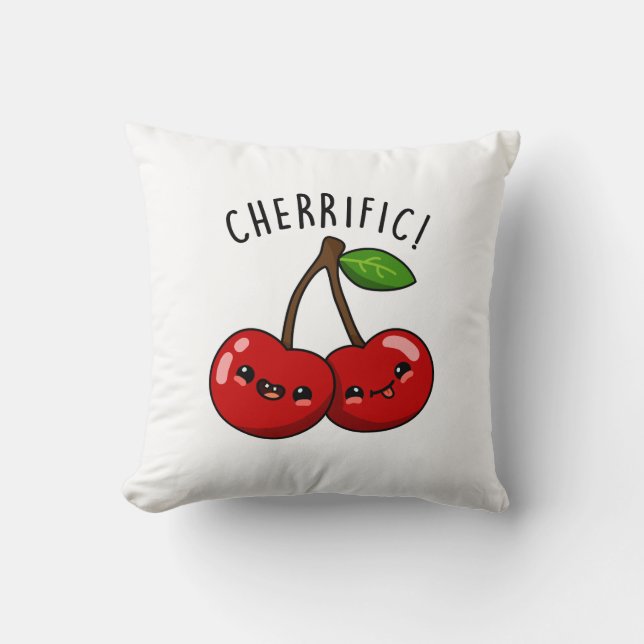 Almofada Cherrific Funny Red Cherry Pun (Frente)