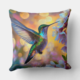 Almofada Cherry Blossom Fantasy Hummingbird