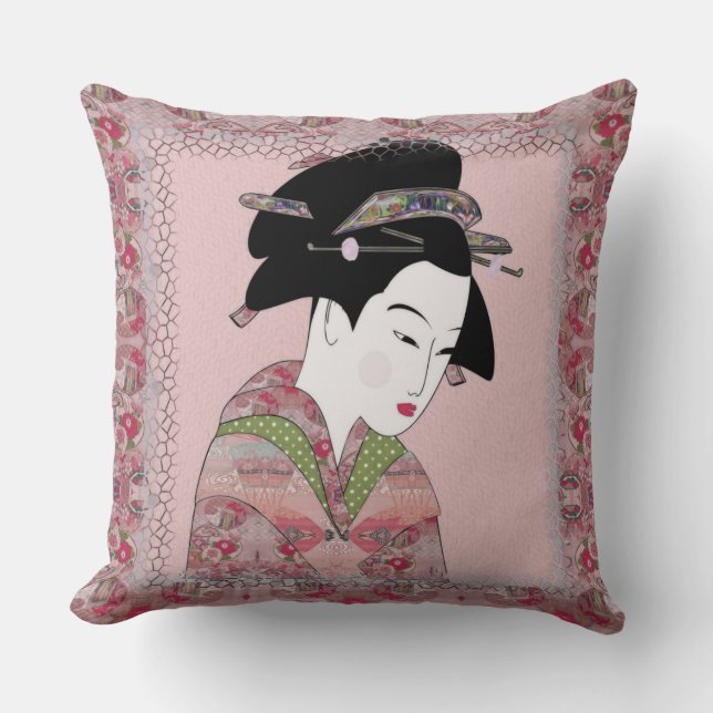 Almofada Cherry Blossom Geisha (Frente)
