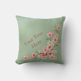 Almofada Cherry Blossoms em Travesseiro decorativo rosa e l