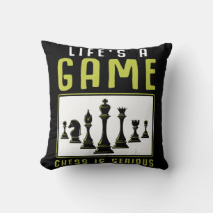 Almofada Chess Heartbeat Chess Master Chess Club