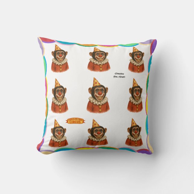 Almofada Chester the chimp clown (Frente)