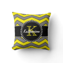 Chevron amarelo e cinzento, personalizado,