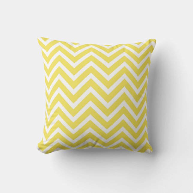 Almofada Chevron Amarelo Sunshine (Frente)