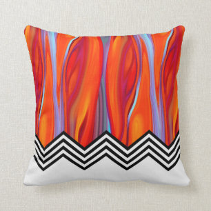 Almofada Chevron azul-vermelho-claro-claro-claro-claro-pre