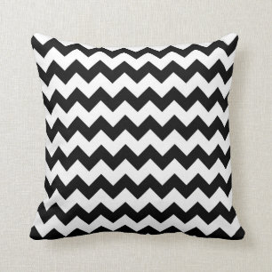Almofada Chevron preto e branco
