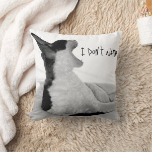 Almofada "Chewy sez..." Não quero.