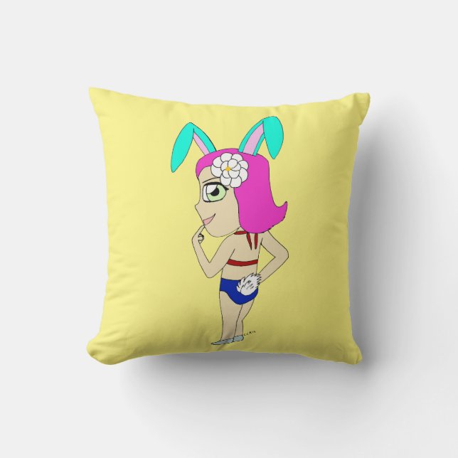 Almofada chibi bunnygirl (Frente)
