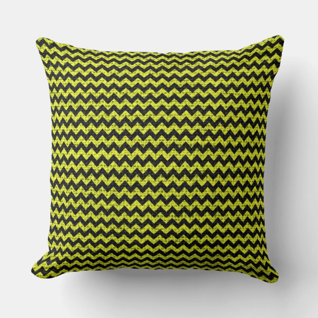 Almofada Chic Chevron Burlap Russo #4 (Frente)