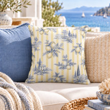 Chic Costeiro Exótico Ilhéu Cítrico Toile de Jouy