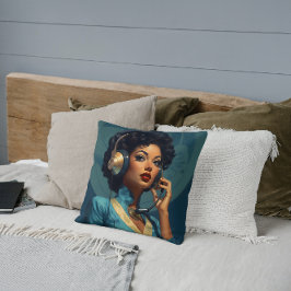 Almofada Chic do Centro de Chamadas Retroativo