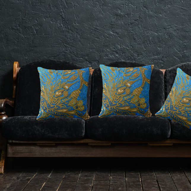 Almofada Chic Dourado Elegante (Criador carregado)