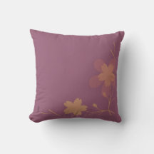 Chic Dourado Purple Abstrato Floral