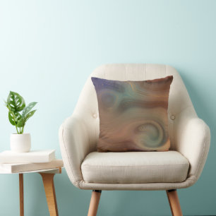 Almofada Chic Earthy Strata   Agato natural de pedra de cob